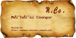 Méhész Csongor névjegykártya